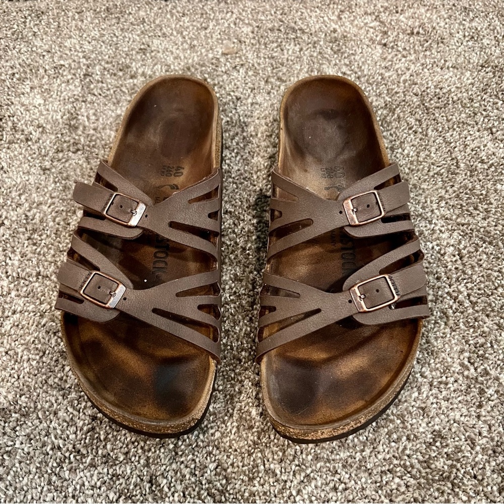 Birkenstock Granada Sandals, Size 40, Brown, Very good used condition
